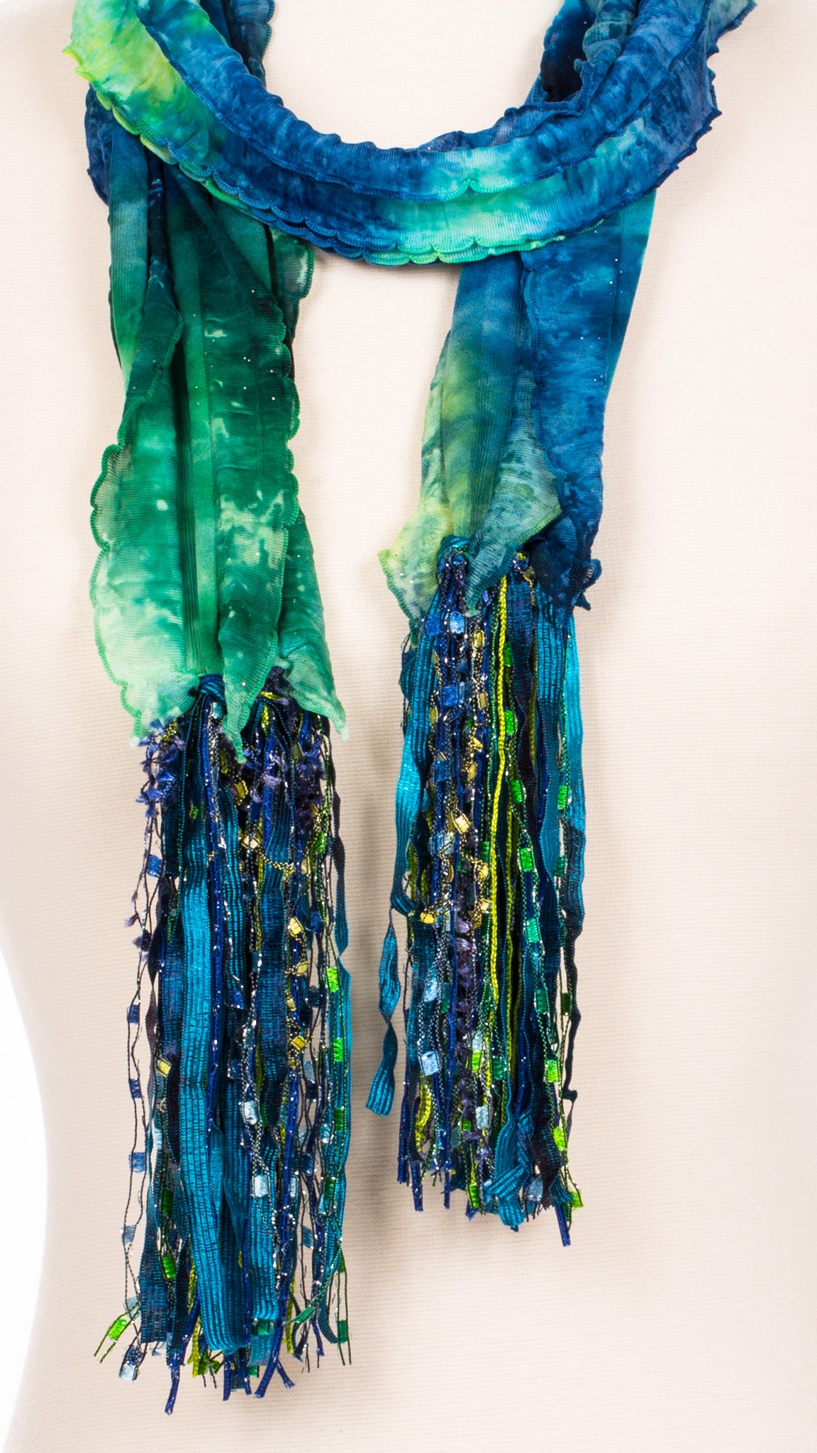 Spring Hippie Tie Dye Fabric Scarf