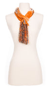 Dirty Tangerine Tie Dye Fabric Scarf