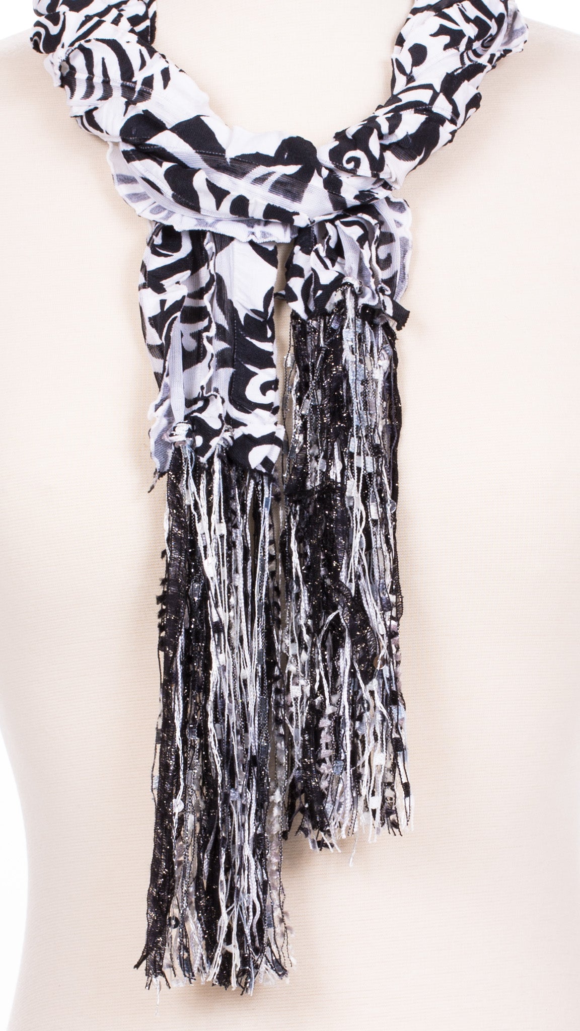 Hypnotic Swirl Fabric Scarf