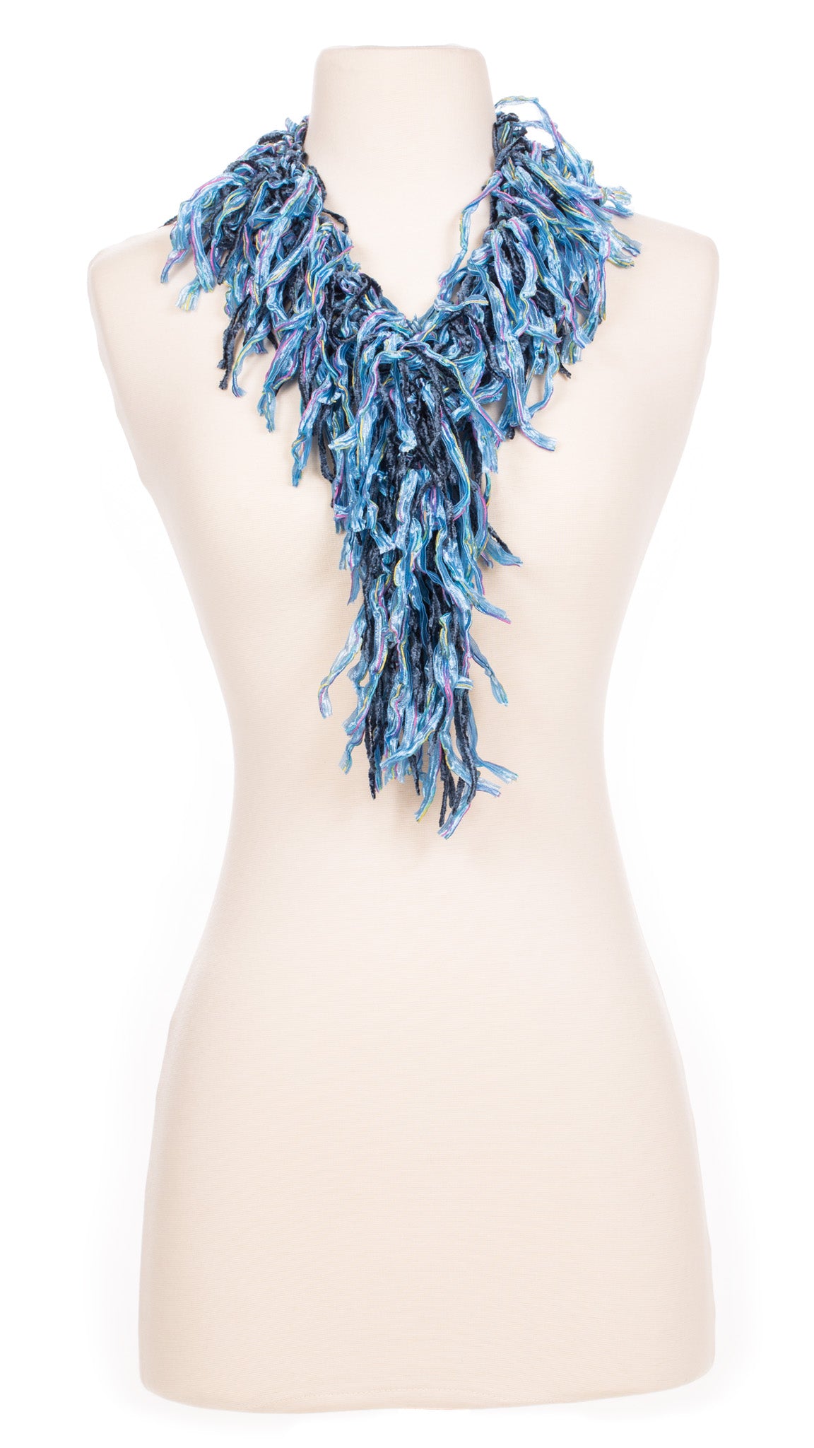 Baby Blues Fringe Scarf