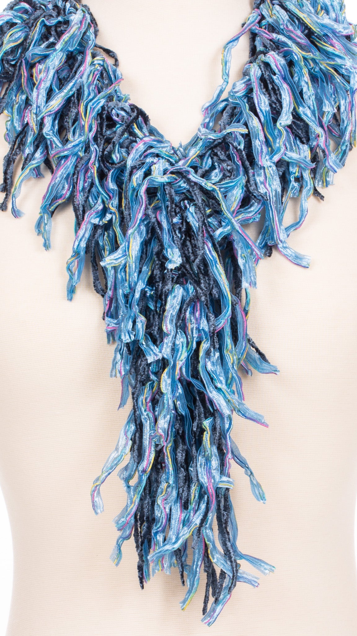Baby Blues Fringe Scarf