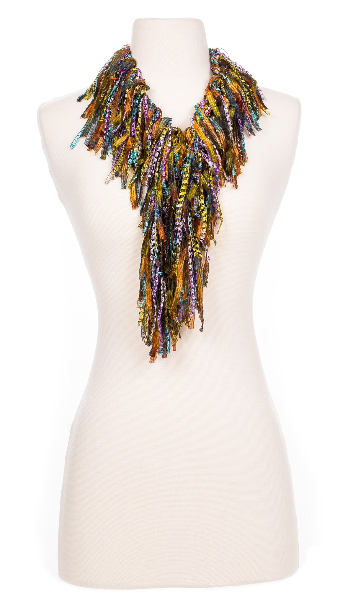 Autumn Sunset Fringe Scarf