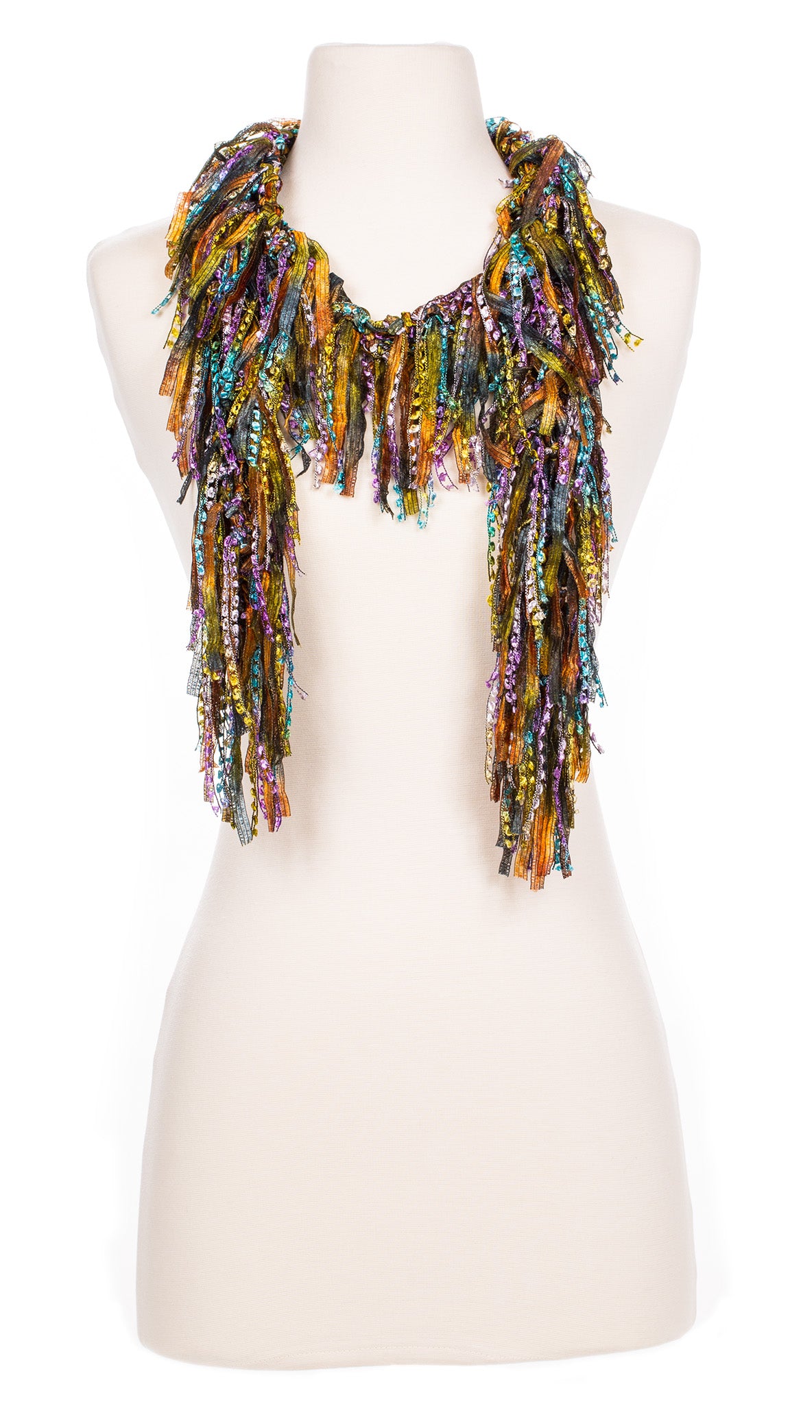 Autumn Sunset Fringe Scarf