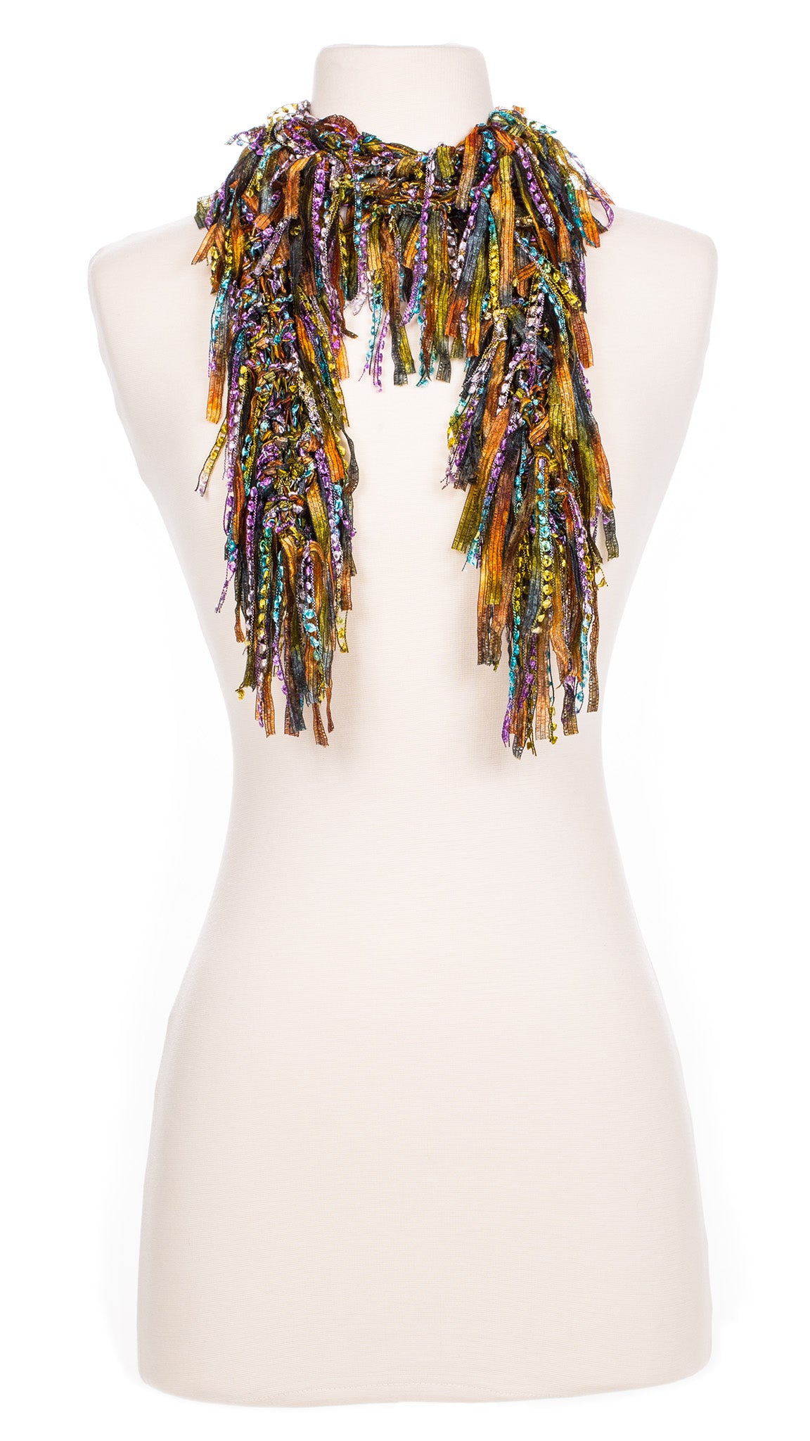 Autumn Sunset Fringe Scarf