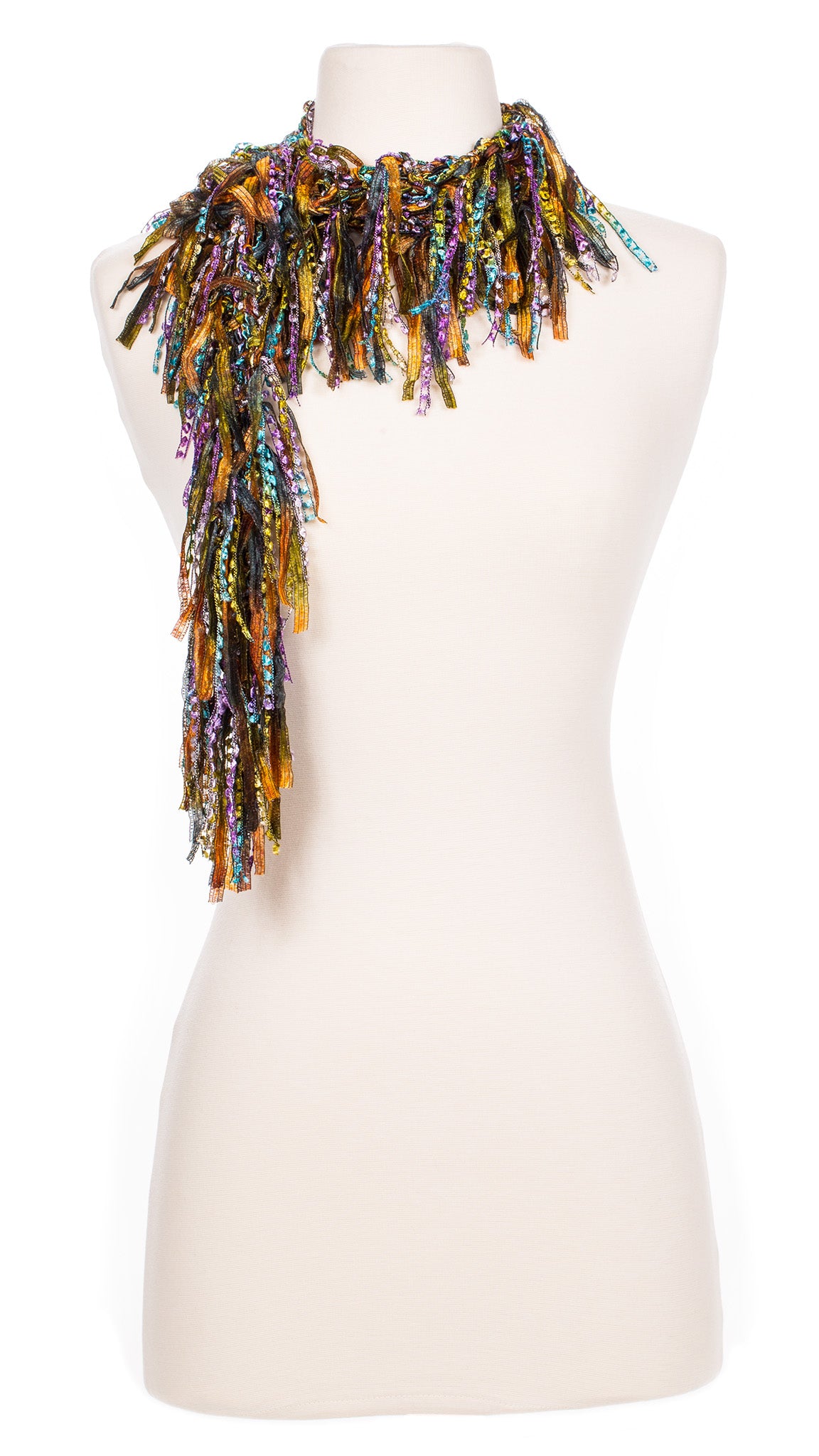 Autumn Sunset Fringe Scarf