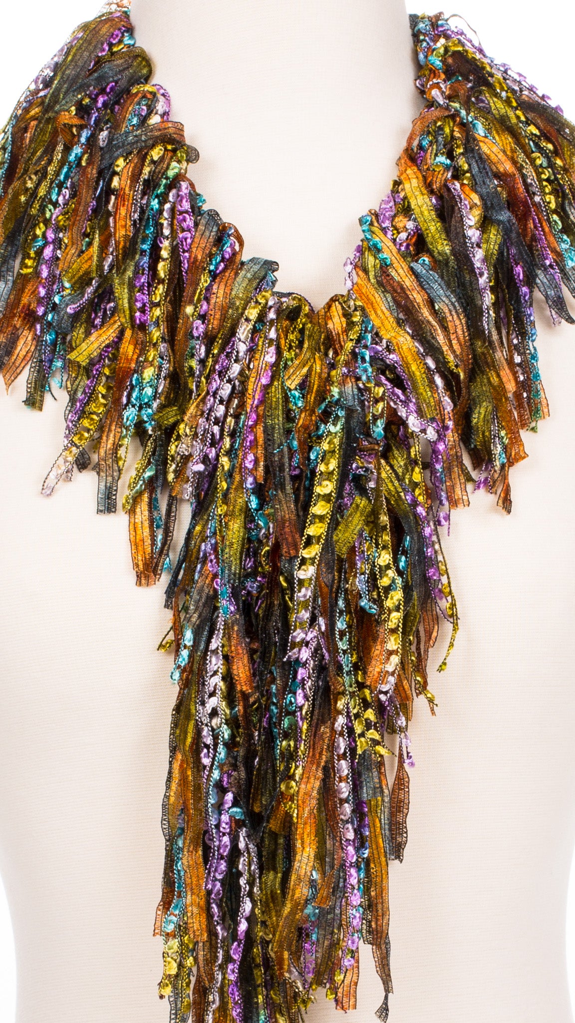 Autumn Sunset Fringe Scarf