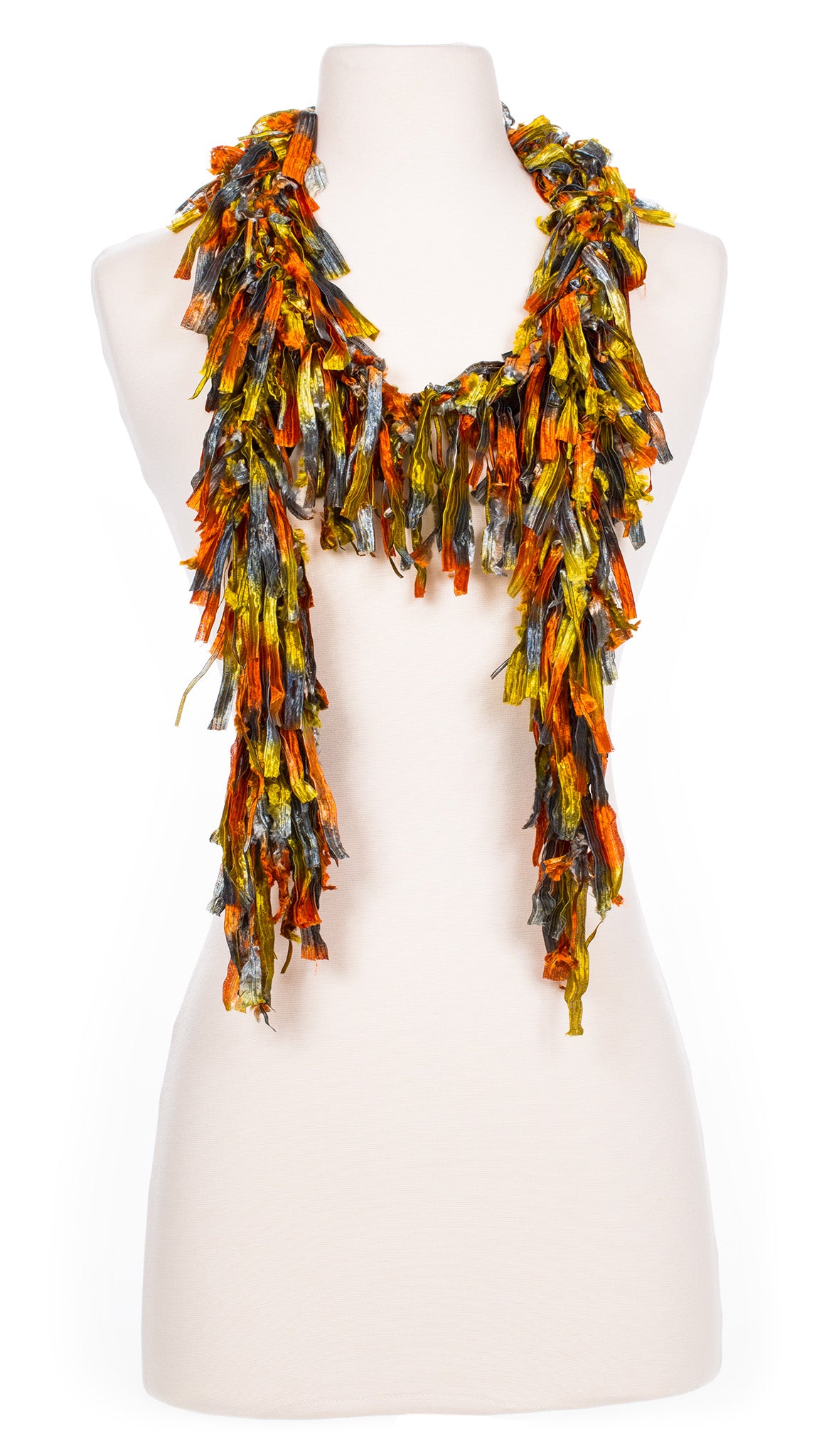 October Sky Shimmer Fringe Scarf