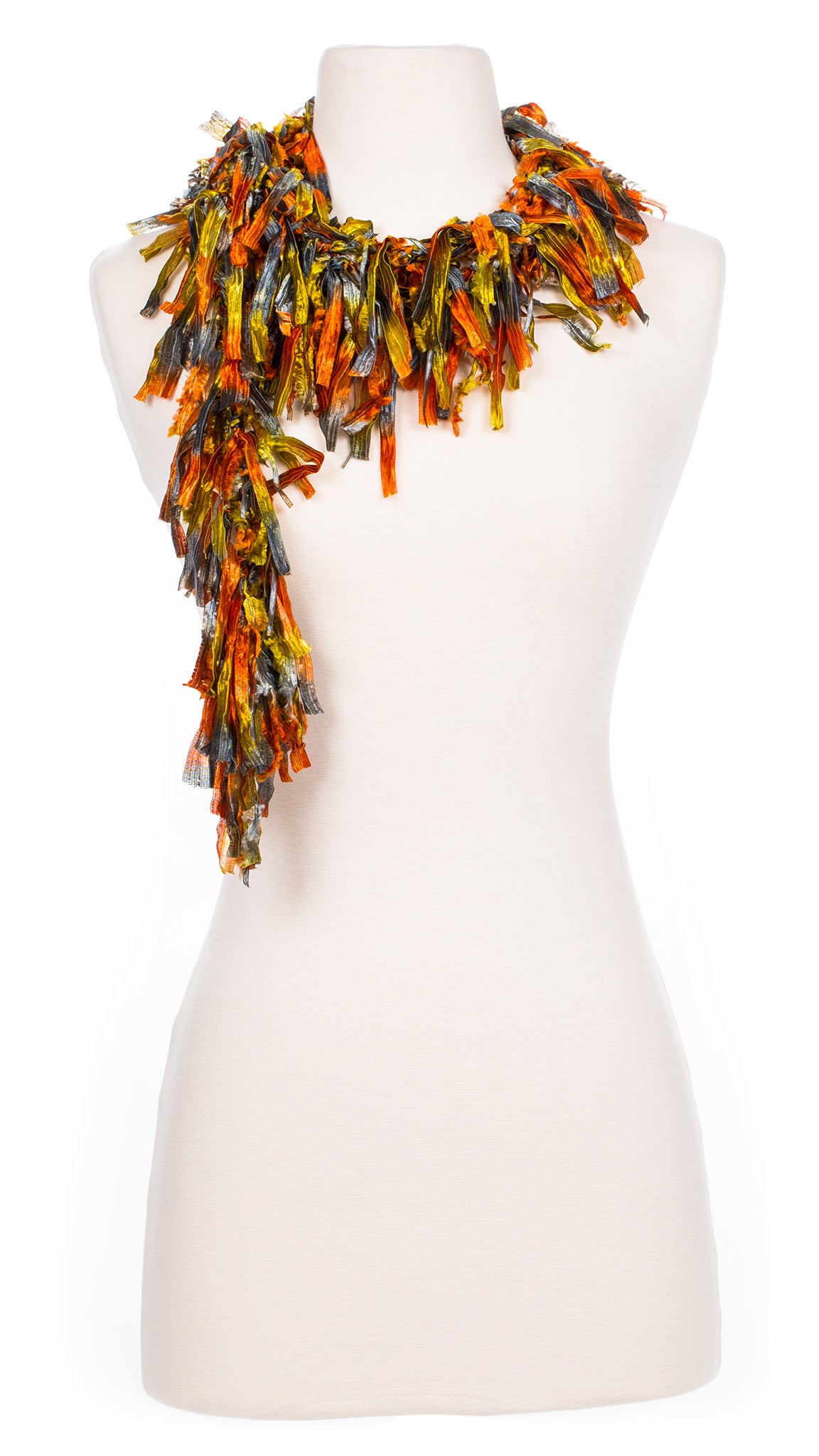 October Sky Shimmer Fringe Scarf