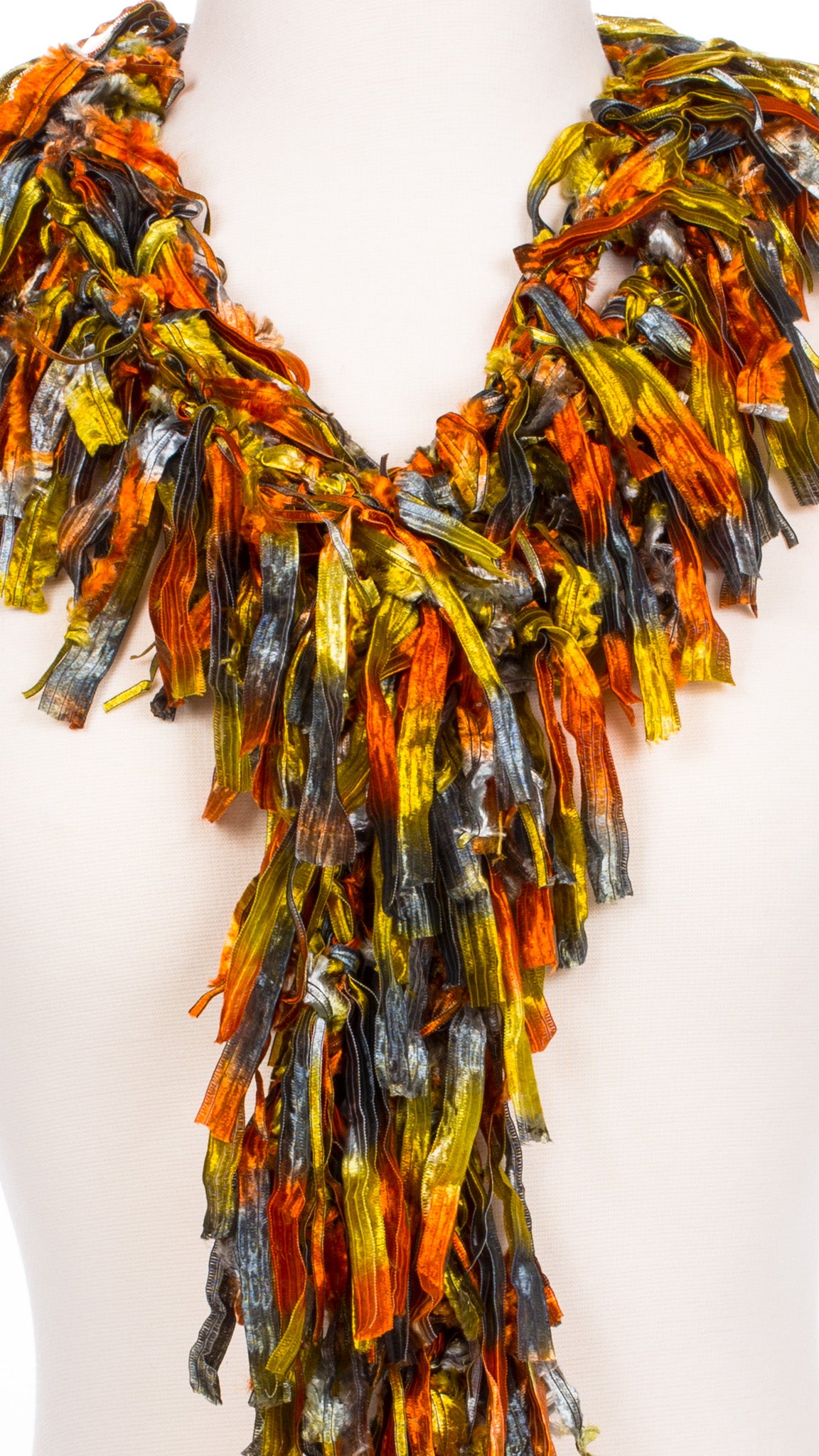 October Sky Shimmer Fringe Scarf
