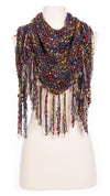 Multi-Color Cozy Tweed Knit Shawl