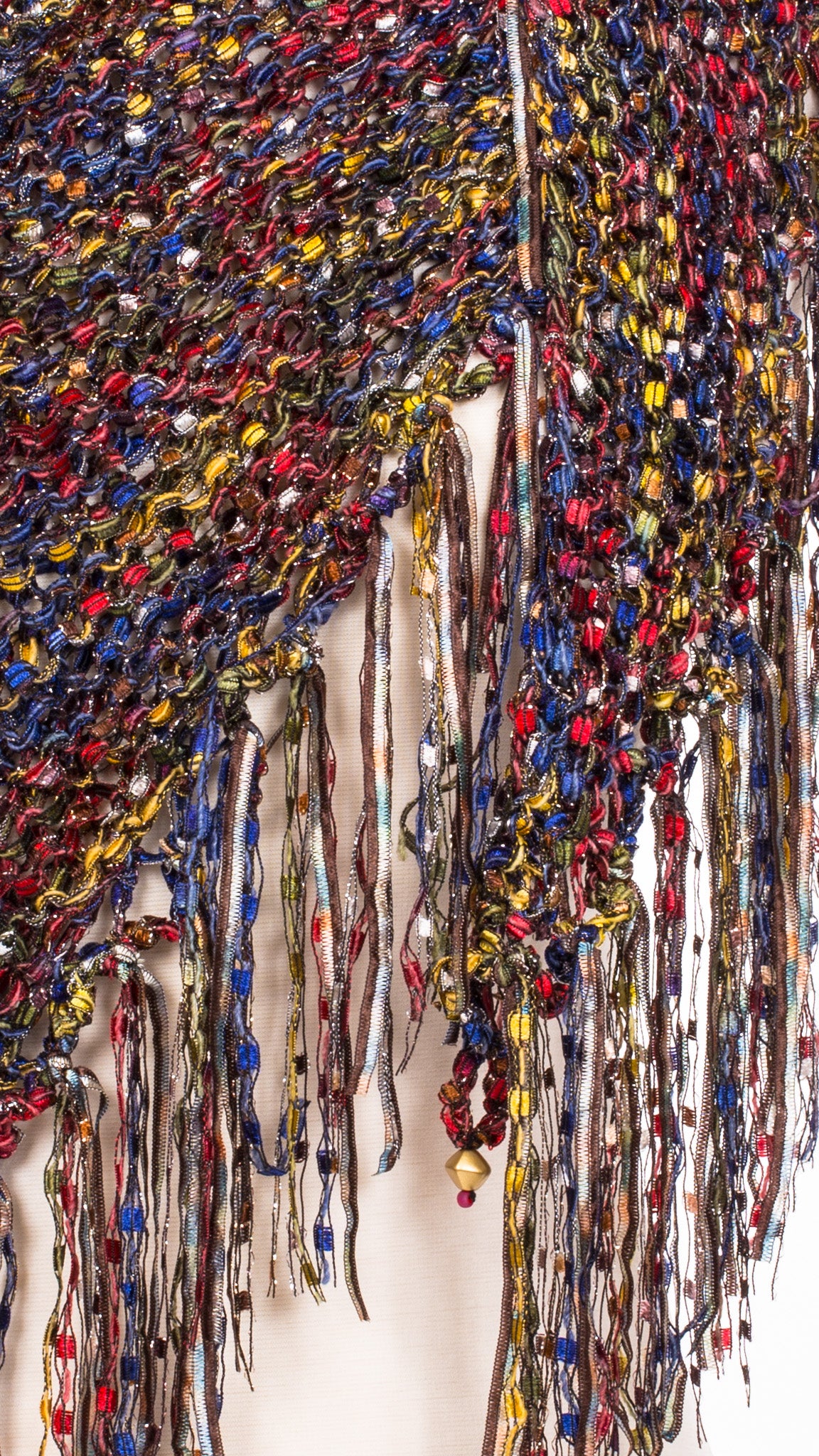 Multi-Color Cozy Tweed Knit Shawl