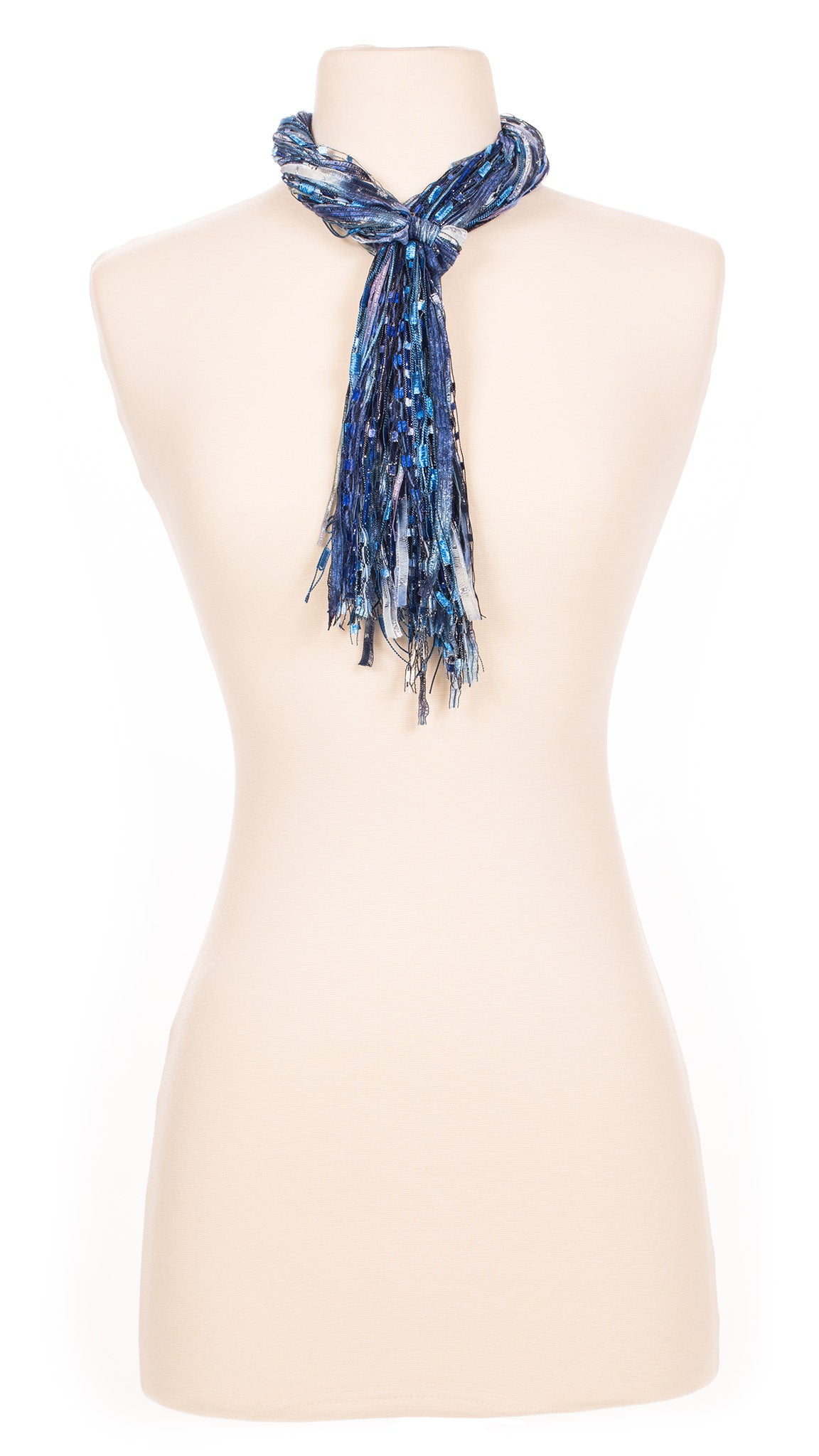Denim Blues String Scarf