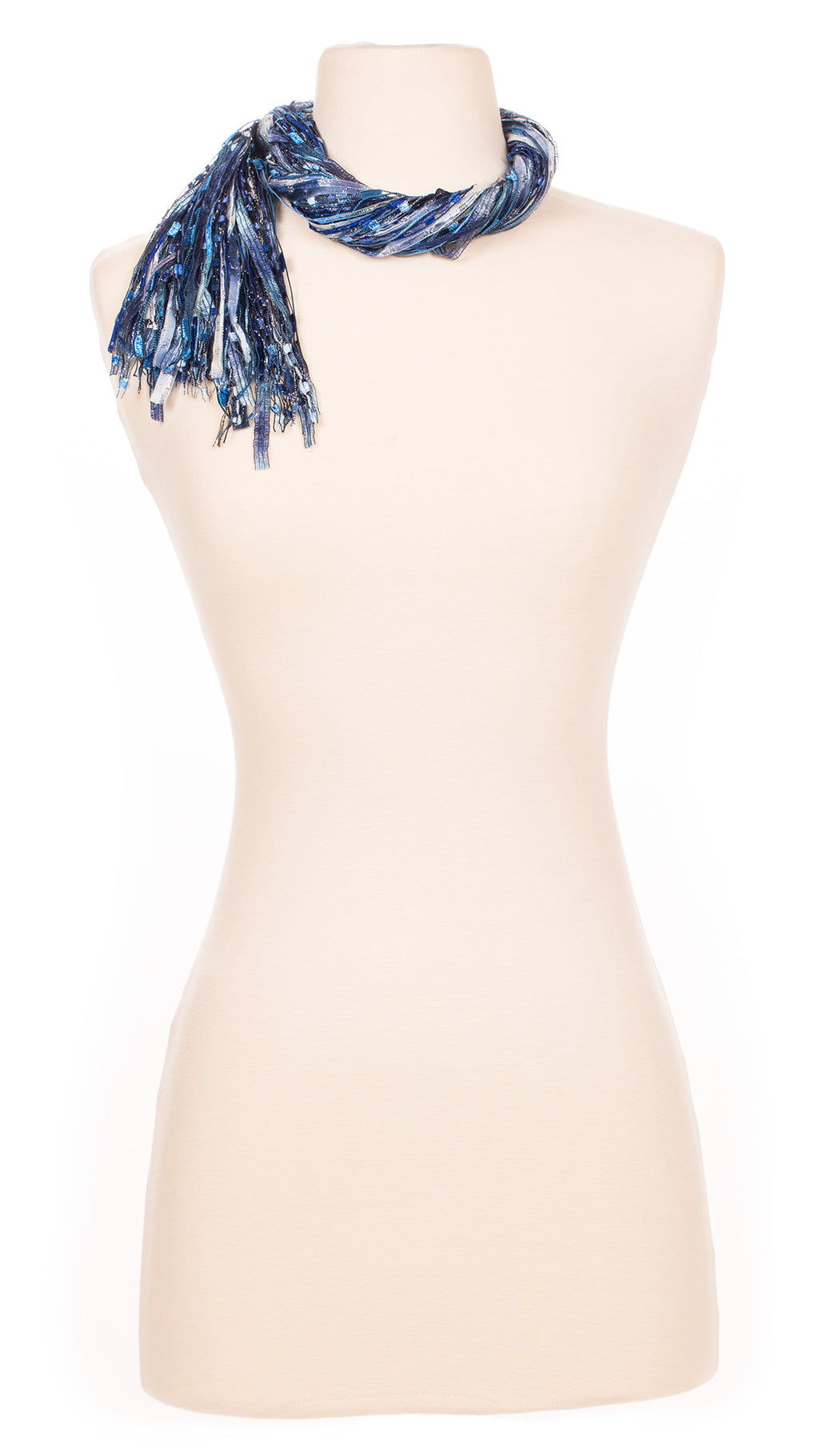 Denim Blues String Scarf