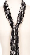 Black and White String Scarf