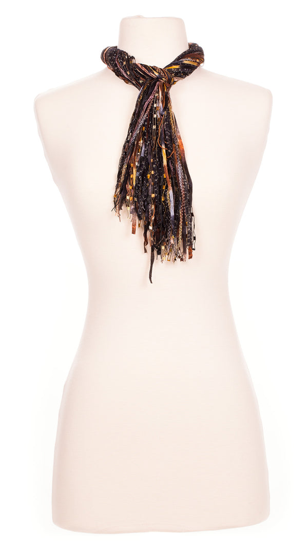 Burnt Espresso String Scarf - Terry's Boutique Scarves LLC