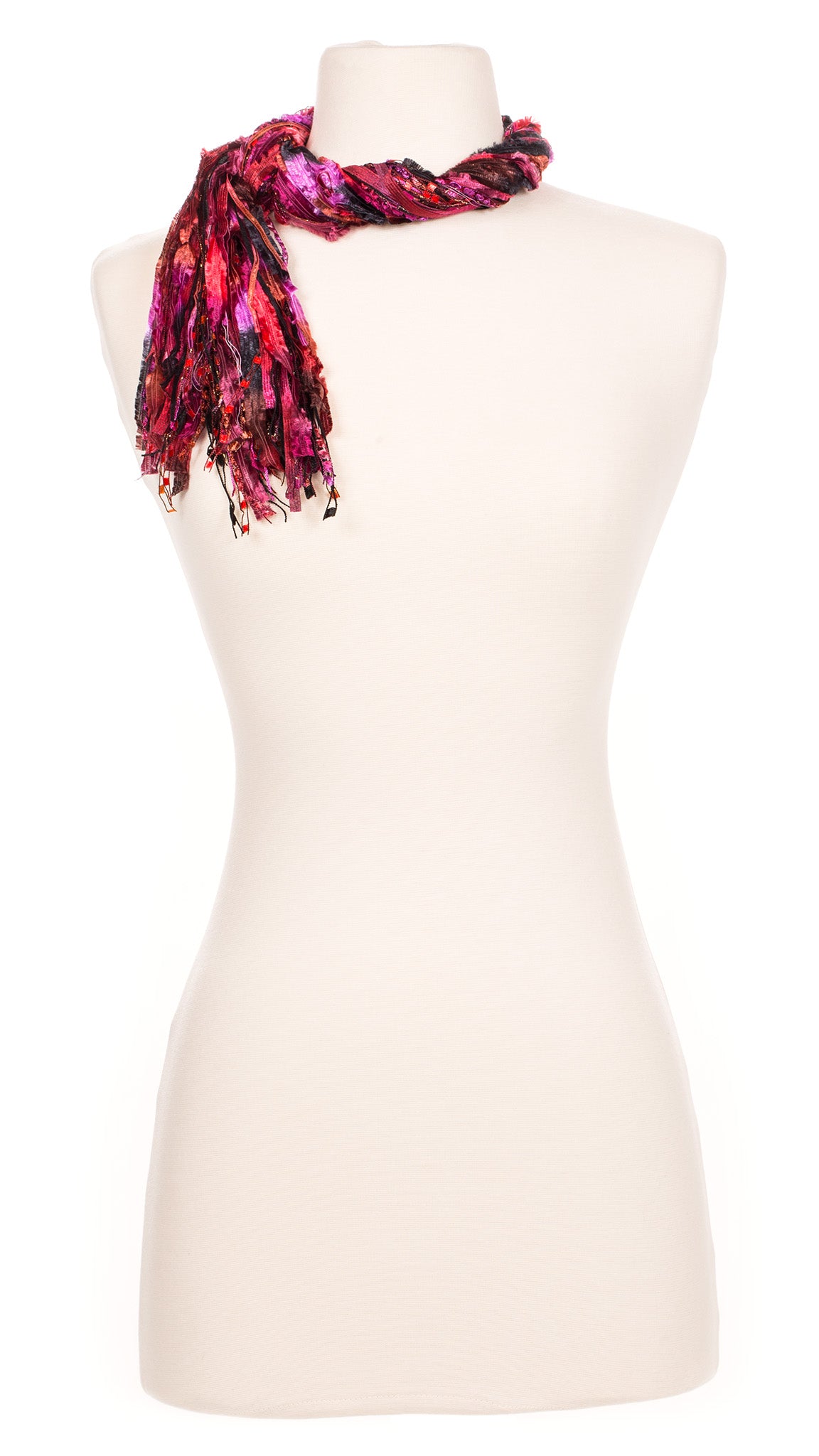Crimson Shadows String Scarf